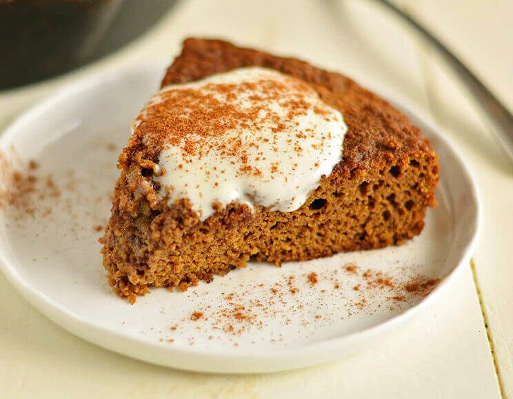 skillet gingerbread cookie featured image