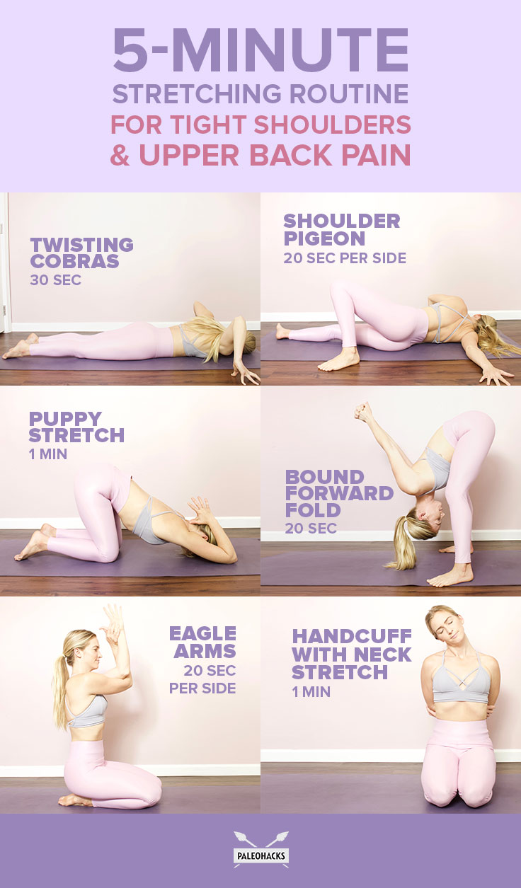 Fix up your posture with this five-minute routine you can do right before (or after) a long day of sitting. Set your timer and let’s go!